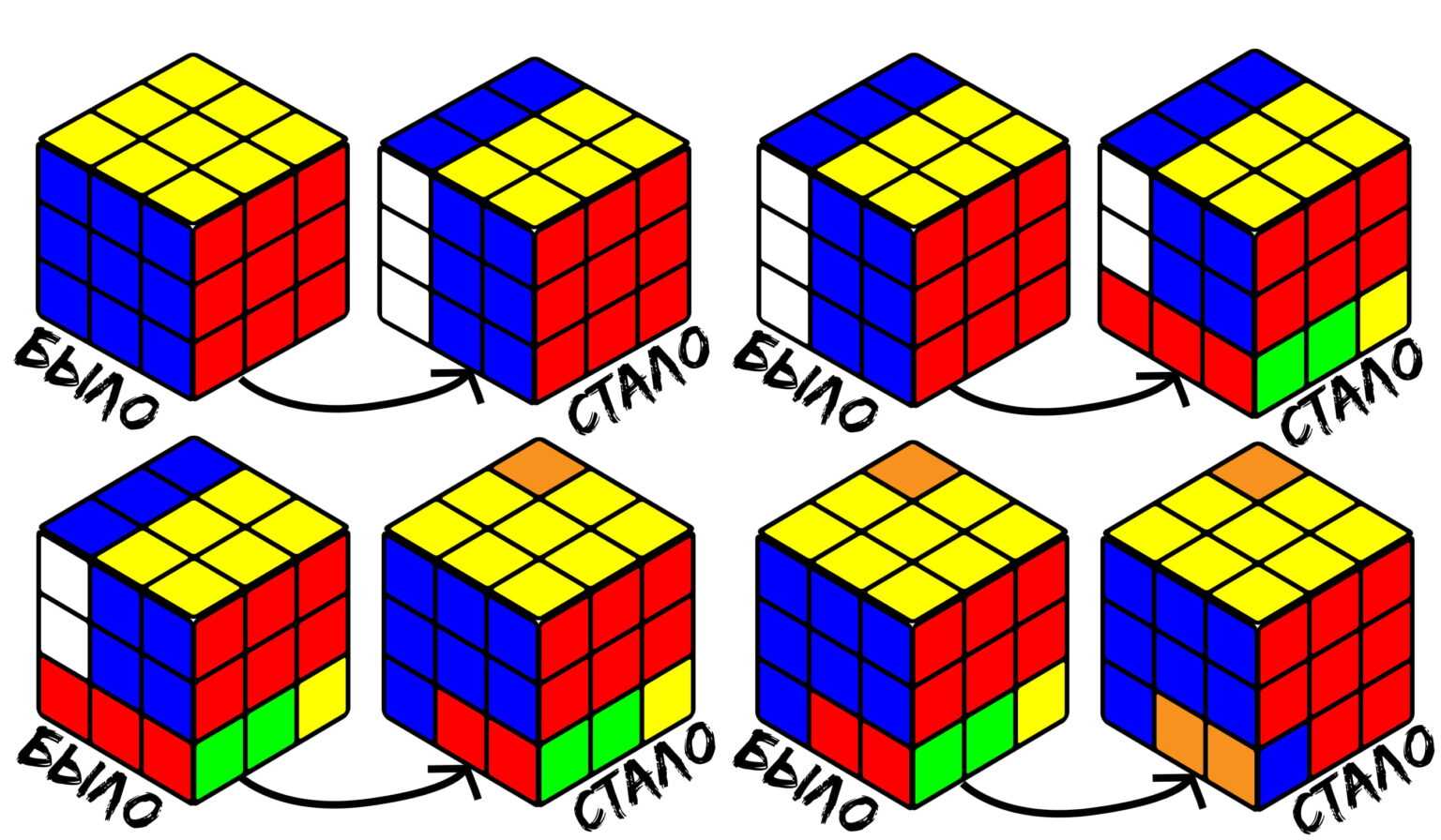 Пиф паф кубик рубика схема